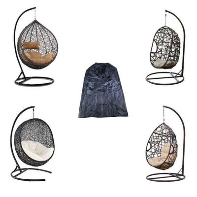 Outdoor Hänge-Eiersesselbezug 115x190CM Wasserdichter Oxford-Stoffschutz für Terrasse Garten Schaukelstuhl Schutz