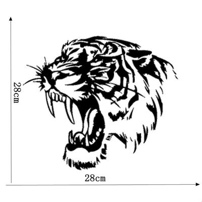 28X28Cm Powerful Tiger Head Motorcycle Vinyl Decal Car Sticker Personality