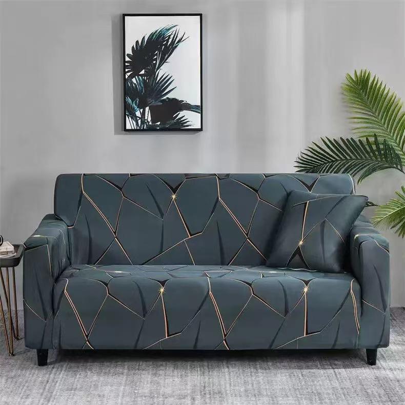 Black Feather Sofa Cover, Sofa Cushion Sofa Cover AllInclusive, Modern Simple Printed Sofa Cover
