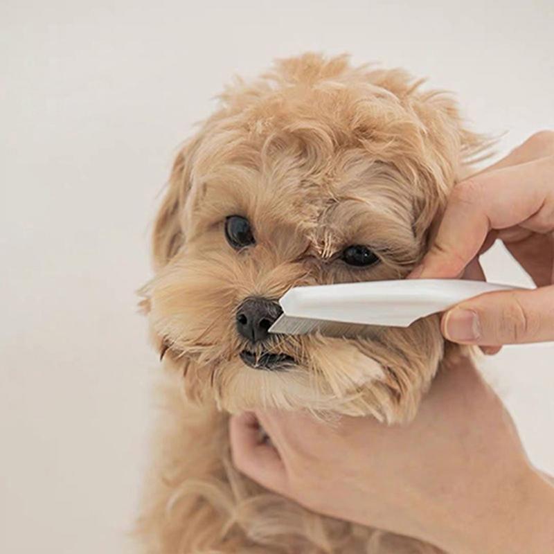 Flea Comb Dog Cat Hair Removal Brush Stainless Steel Dense Teeth Inline Comb Portable Pet Universal Grooming Cleaning Supplies