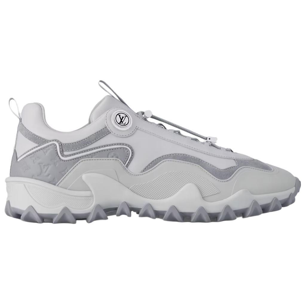 Louis Vuitton RUSH Low Top Casual Shoes 5cm Women's Gray 1AGZG6