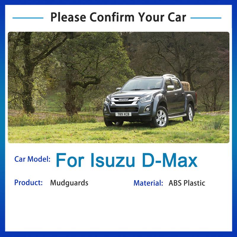Mudflap For Isuzu D-Max RT50/85 KB Chevrolet D-Max T-Series JIM Ruimai Remax S MK2 RT MK2 2012~ 2014 2015 2016 Splash Guards