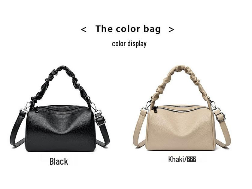 Women's Trendy Textured Crossbody Pillow Bag - High-End Niche Shoulder Handbag 2025