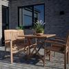Table de jardin en teck OVIEDO 120 x 80 cm