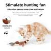 Interactive Cat Toys Rechargeable Flying Bird Rat Cat Toy Chirping Flapping Bird Can Add Catnip Touch Activated Plush Toy