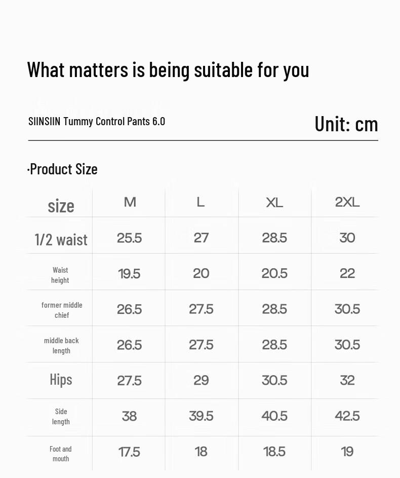 SIINSIIN High-Waist Tummy Control Shapewear Capri Pants