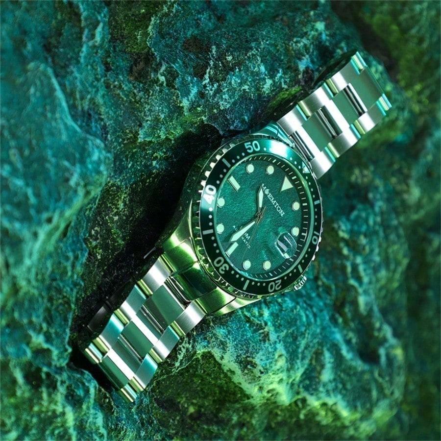 MOEMTON Men’s Mechanical Diving Watch Steel 100m M134.BSSA01