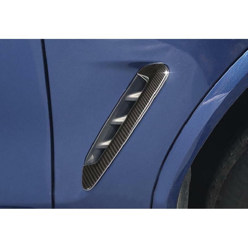 For BMW X3 G01 18-24 Carbon Fiber Air Flow Vent Side Fender Cover Trim 2PCS