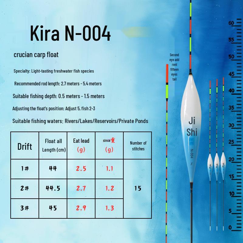 Покращений нано-товстий хвіст поплавка для лову карася - Висока чутливість та привабливий дизайн для далеких закидань та великого коропа.