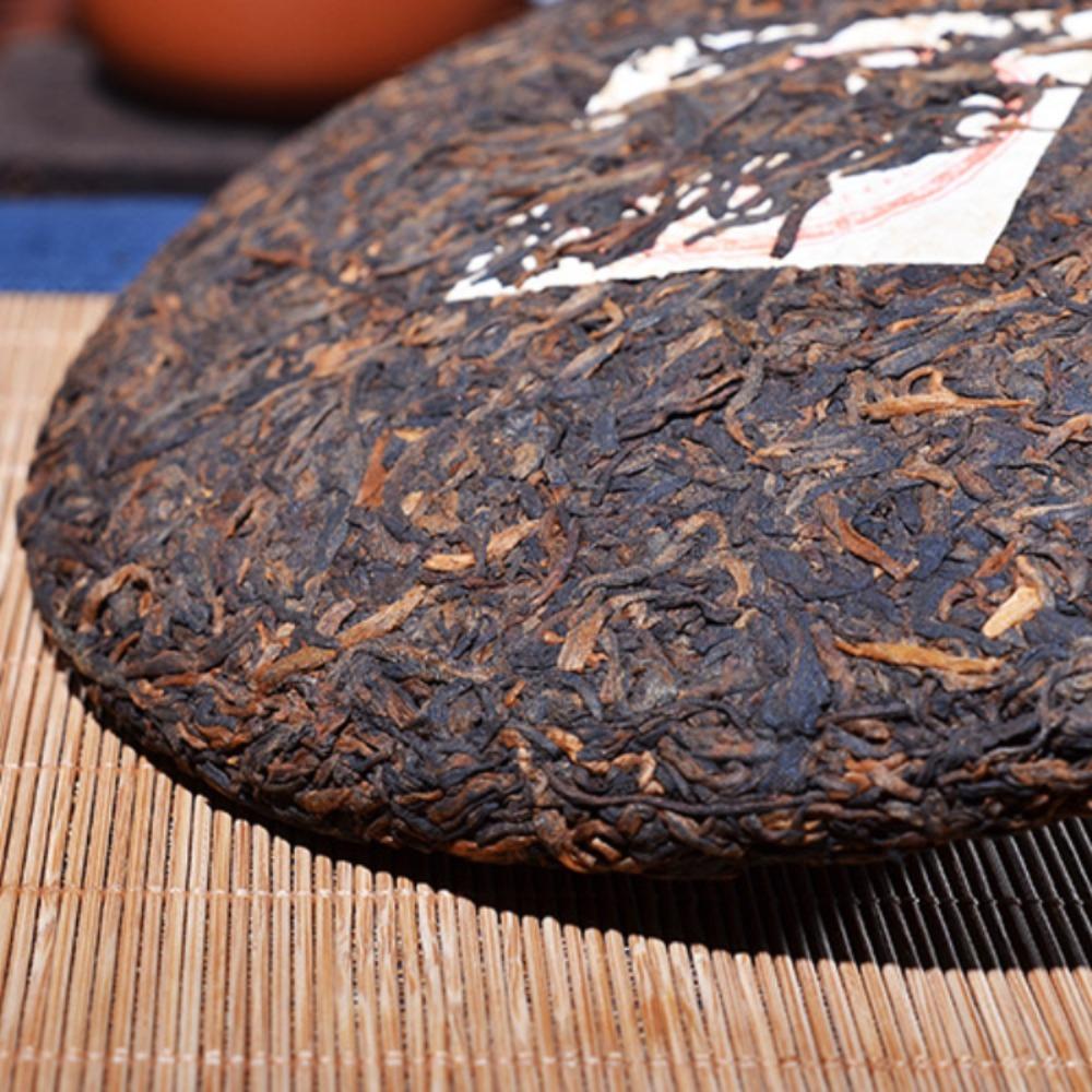 Yunnan Cooked Pu'er Tea Cake Banzhang Ripe Black Tea Seven Sons Healthy 357g