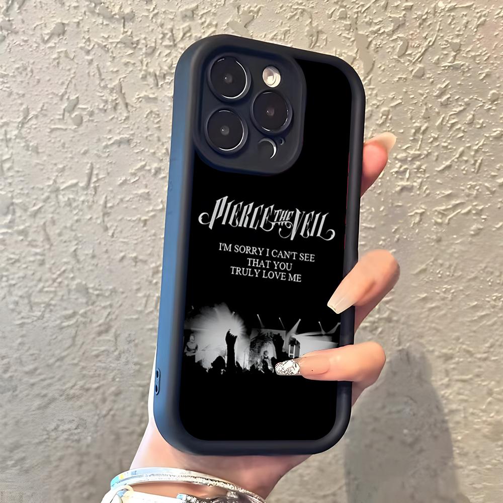 Pierce The Veil Band Phone Case For IPhone 17 Pro Max 16 15 14 Pro Max IPhone 13 Pro Max 11 Plus Silicone Cover