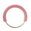 Colorful Beaded Pearl Bag Handle Round Metal Ring Braided DIY Accessory for Women Handbag Tote Craft Making Materials
