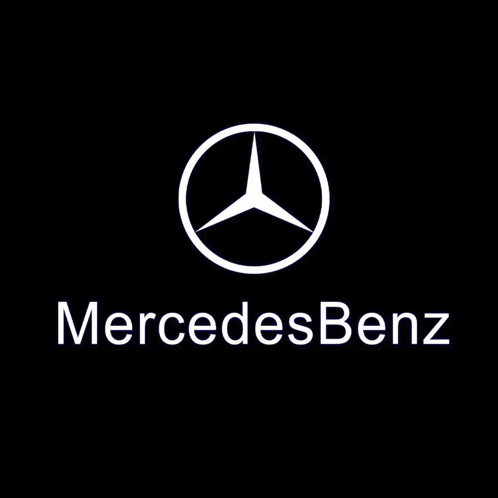 2X Car Door Sign Welcome Light LED Projection Light For Mercedes Benz AMG GLC GLA GLE GLS GL W204 W176 W205 W213 W166 W212 C180