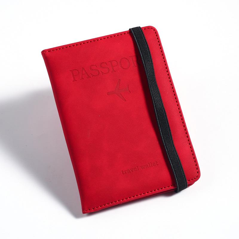 Women Men Rfid Vintage Business Passport Covers Holder Multi-Function Id Bank Card Pu Leather Wallet Case Travel Accessories