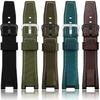 Applicable to Casio and 26x14mm watch band GST-W120L/S120/W130L/S100/S110 bracelet nylon & leathe...