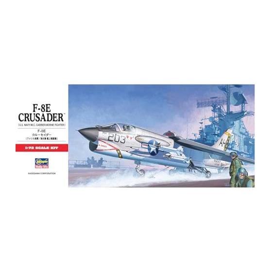 Hasegawa 1/72 US Navy/Marine Corps Carrier Fighter F-8E Crusader Plastic Model C9