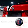 For ALPINA modified front and rear car logo cover 68mm wheel hub cover logo center cover steering wheel ABS badge accessories.