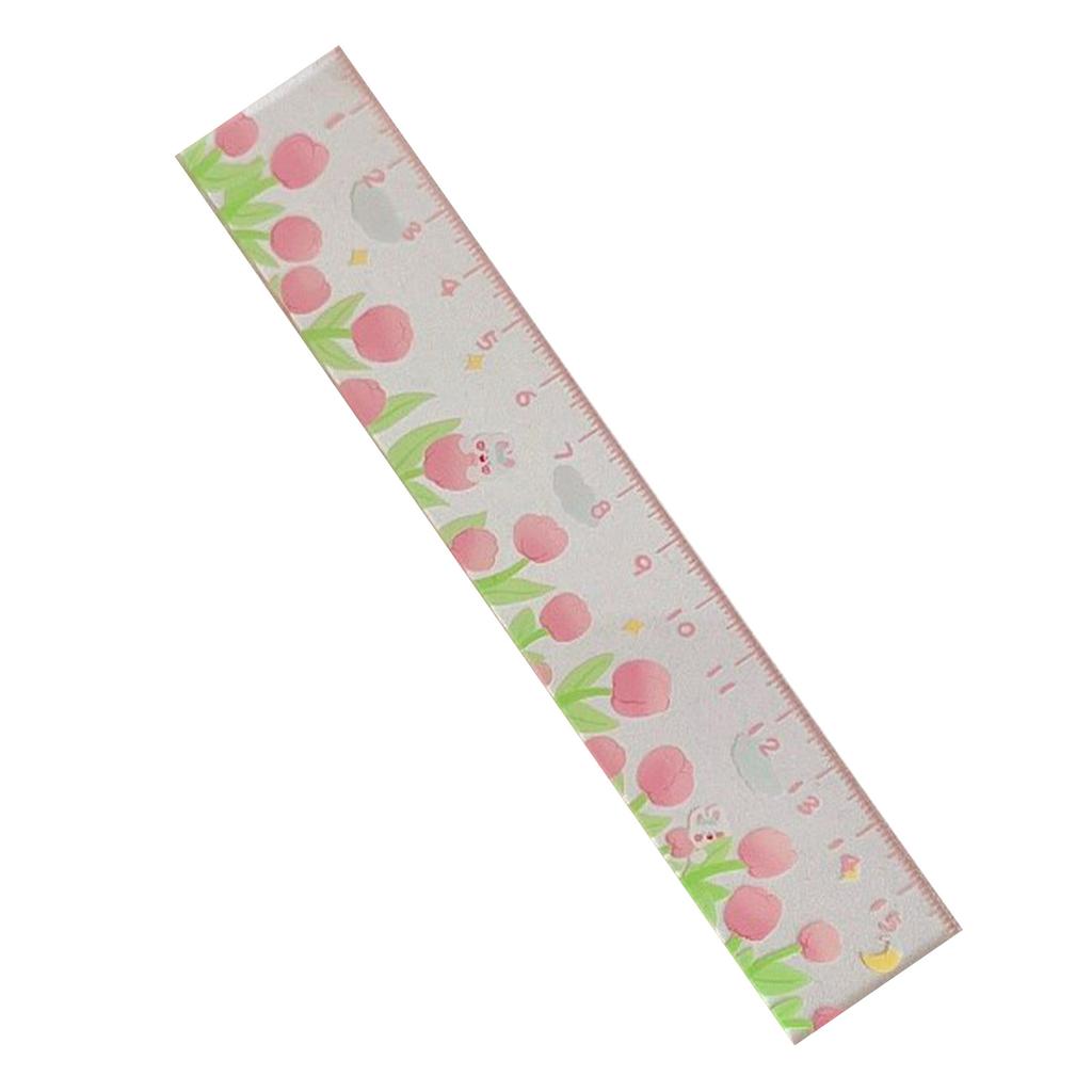 Measurement Ruler Multipurpose High Accuracy Cute Cartoon Plastic Scale Ruler for Students School