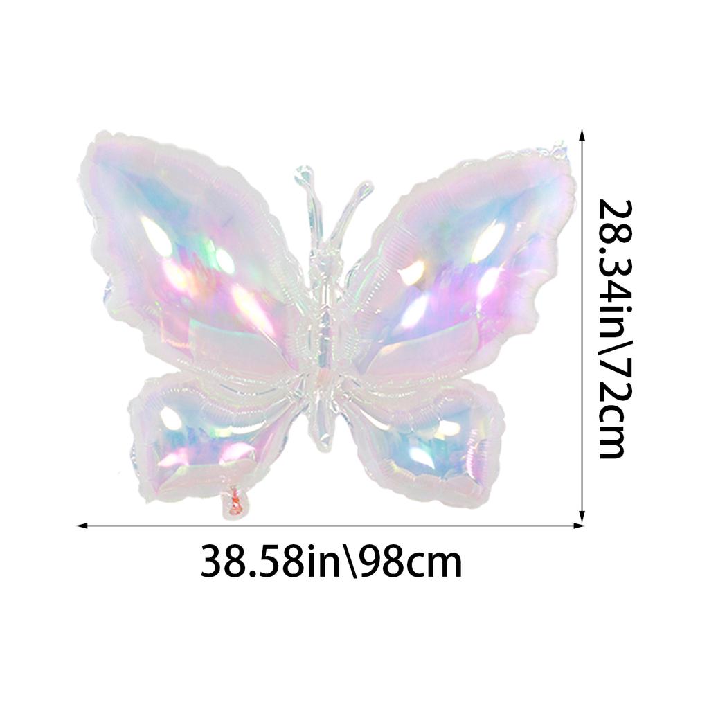 1pc Colorful Butterfly Aluminum Foil Balloon is suitable for butterfly theme party, wedding, birthday party, gift decoration
