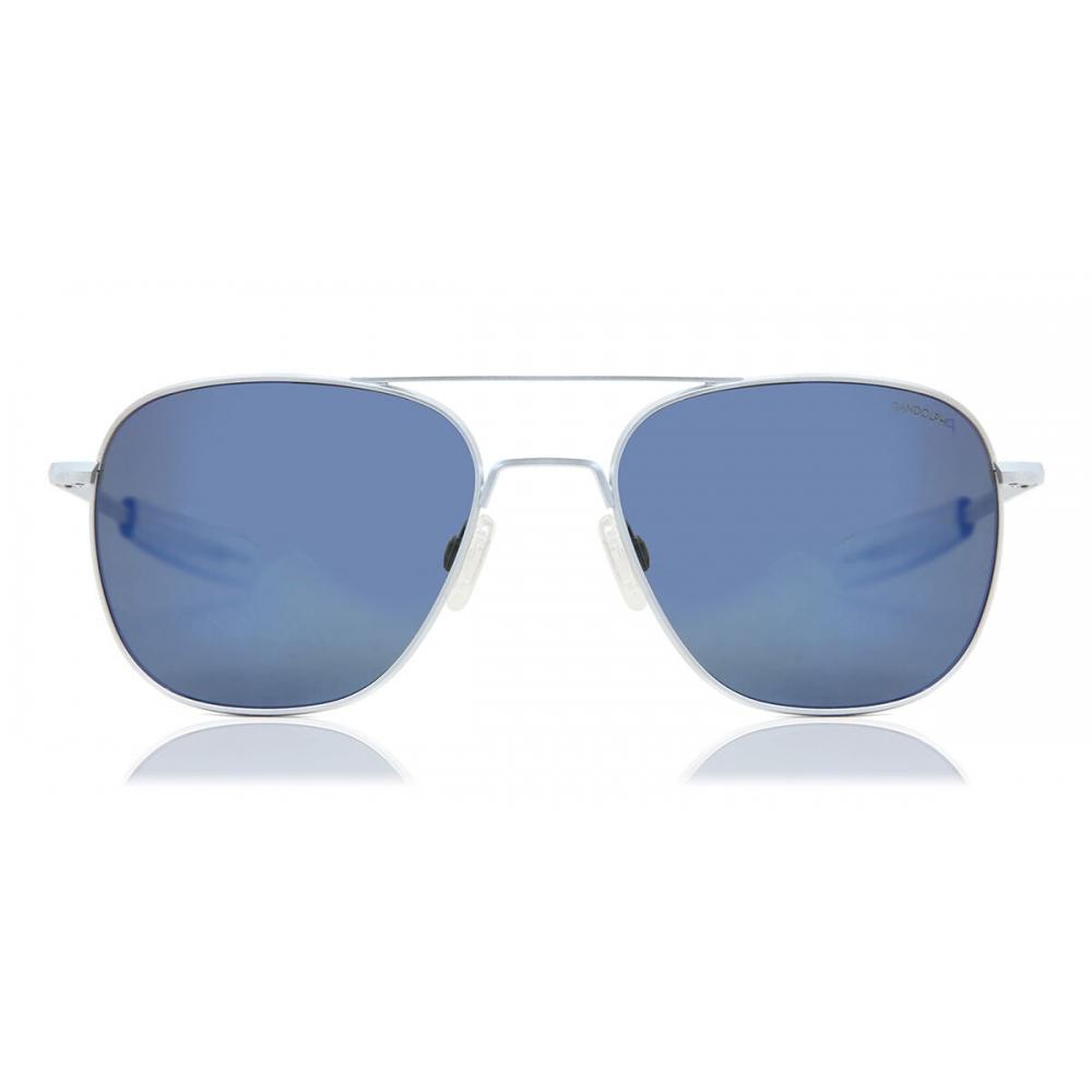 

Randolph Engineering Pilot Polarized Af256 Unisex Sunglasses Matte Chrome Grey/58