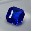 Natural Blue Tanzanite Loose Gemstone Square Cut 6.40 Ct for Jewelry Making and Gem Collections