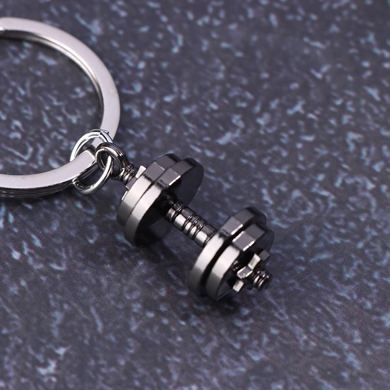 Mini Metall Hantel Schlüsselanhänger Für Mann Doppelhantel Fitnessstudio Werbung Kleines Geschenk Handy Rucksack Hängezubehör Schlüsselanhänger