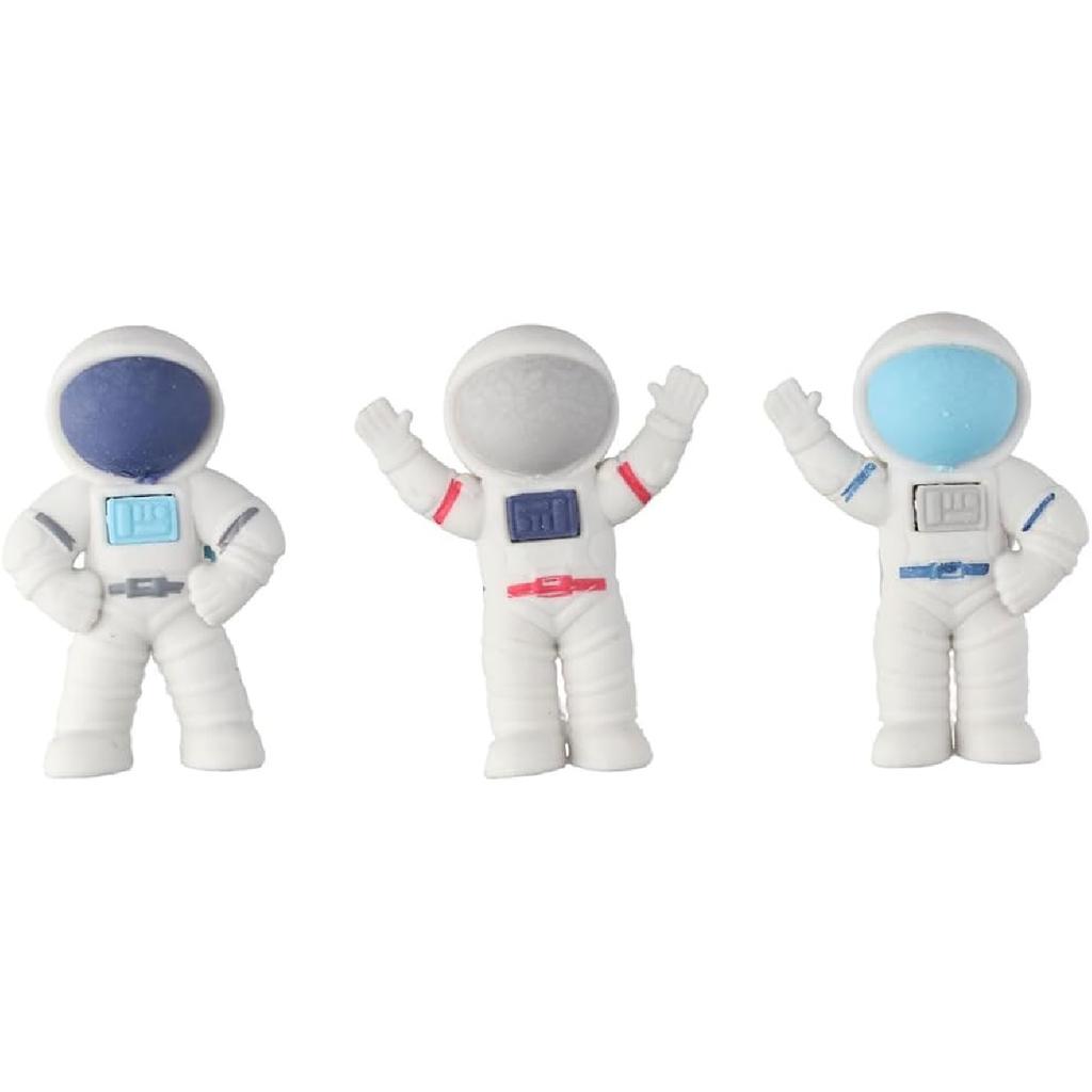 okhobby 48Pcs Cute Space Erasers, 3D Mini Astronaut Shaped Pencil Erasers for Party Favors,Home,Office