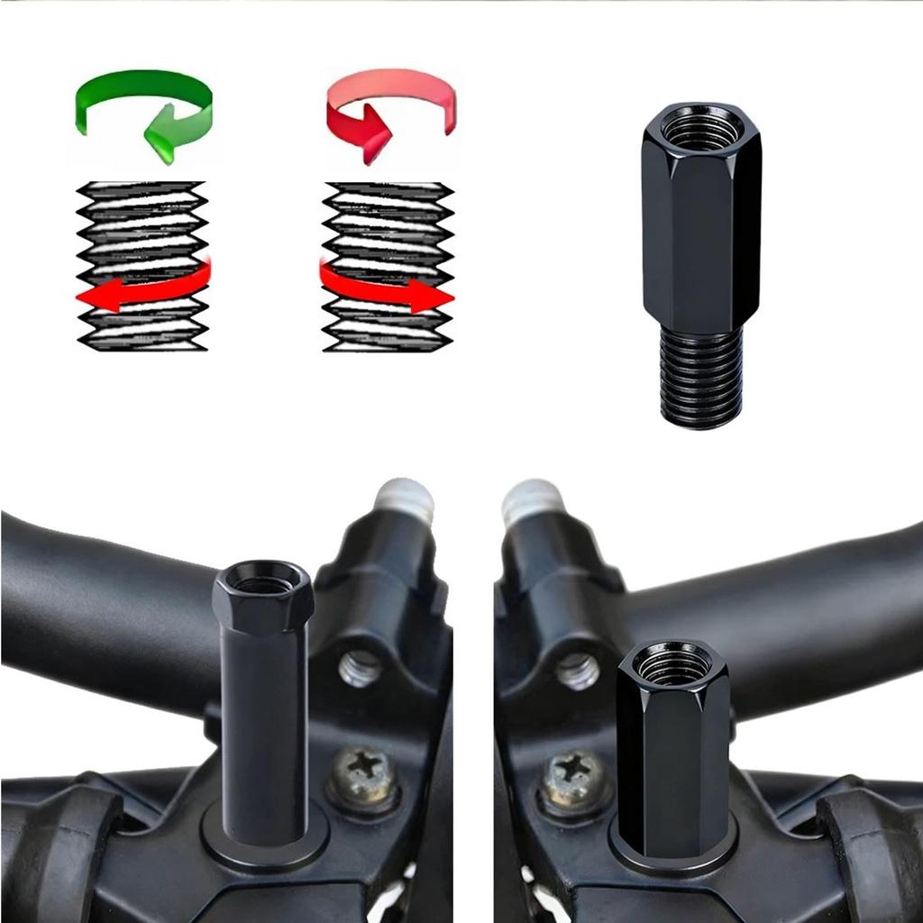Motorcycle Mirror Screw Mirror Extension Adapter 8mm, Pack of 4