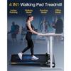 High Quality EU Stock Smart Walking Treadmill Portable Under Desk Home Use Walking Pad 4%-13% Auto Incline
