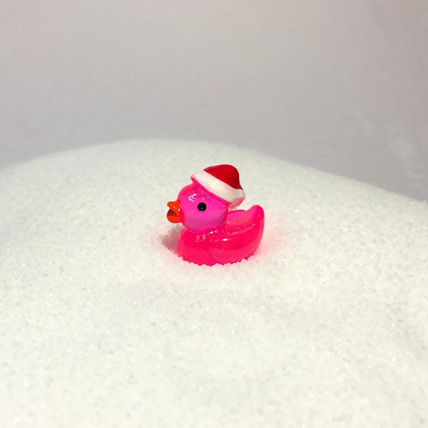

Luminous Christmas Duck Garden Ornaments - Creative Resin Micro Landscape Decorations розы красного