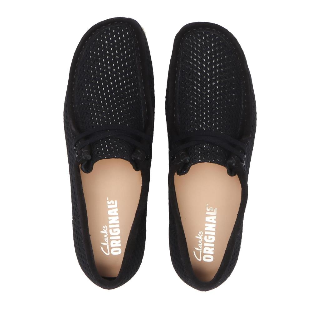 Clarks Wallabee 26175848 Black Mesh