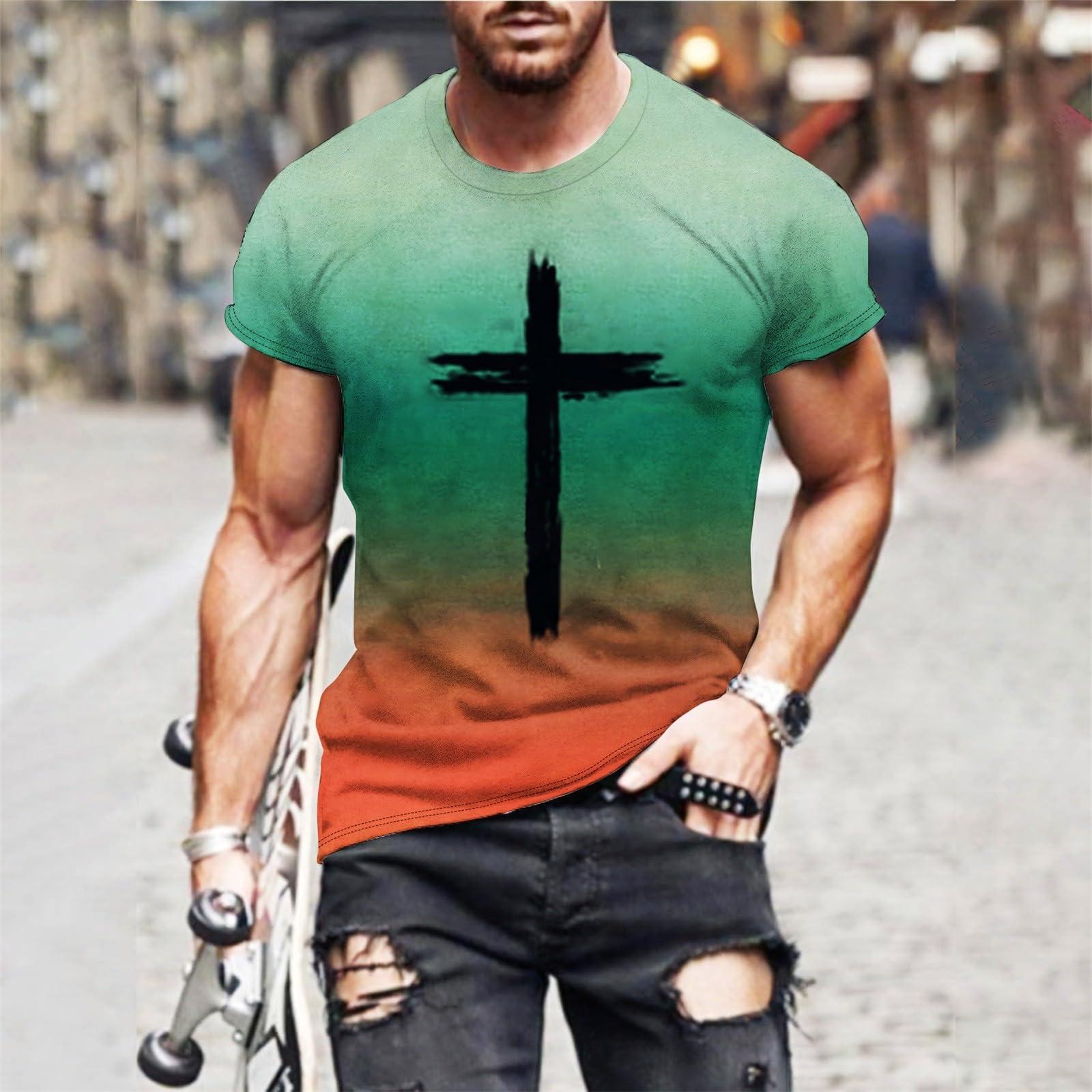 Мужская футболка Футболки с графическим текстом Pool3D печать Уличная повседневная одежда с короткими рукавами и принтом Базовая одежда L 1279₽