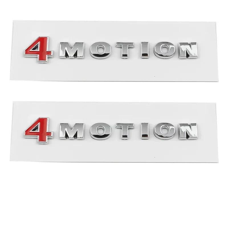 Krom 4MOTION Baklucka Emblem Märke för 4MOTION Klistermärke Dekal Passat Tiguan Touareg Golf Polo