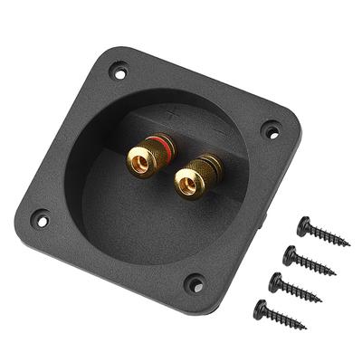 Lautsprecher Anschlussklemmengehäuse 2 Kupfer Klemmschrauben Draht Kabelverbinder Akustische Komponenten