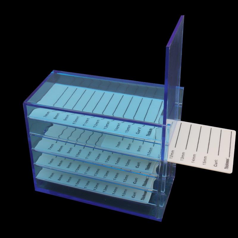 5-Layer Transparent Acrylic Eyelash Storage Box with Scale