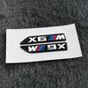 2Pcs 6.8cm for BMW M Power X1 X2 X3 X4 X5 X6  Car Fender Side Badge Emblem Black Sticker Logo Styling Decor Glossy Accessories msjk68