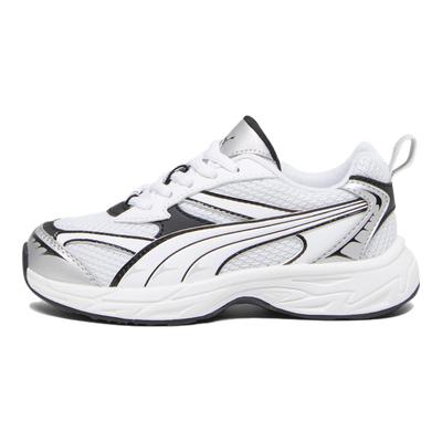 Morphic Basic Little Kid Feather Grey Black Kids Sneakers 394378-02