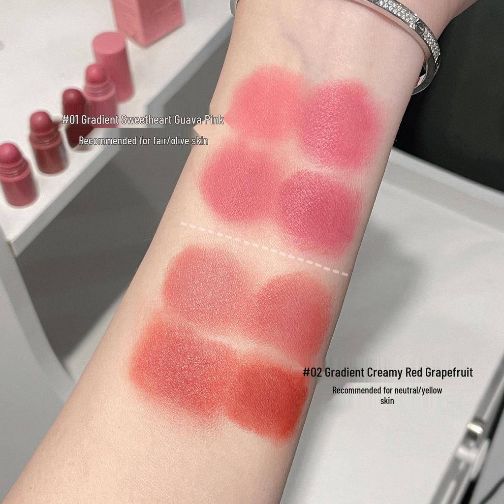 Gege Bear Matte Lipstick Set: Four-Color Velvet Multi-Color Lip Pen Set