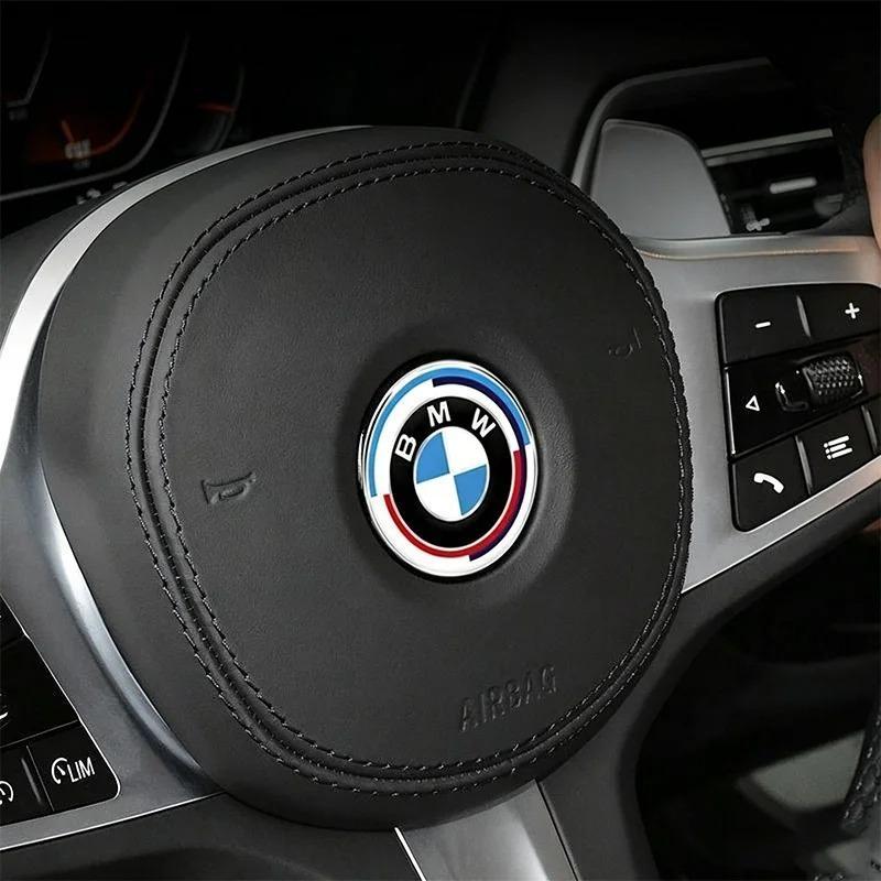 Car Steering Wheel Decoration Badge 45mm Sticker Accessories For BMW F25 AH28 F26 F16 F15 F34 F07 F40 F10 F45 F46 G20 G22 G23 G12 F13