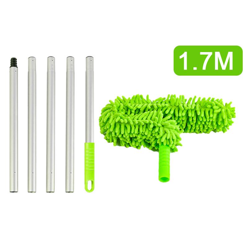 1,4/1,7M Szczotka do czyszczenia wentylatorów sufitowych z długą rączką z mikrofibry, zdejmowana szczotka do usuwania kurzu z sufitu
