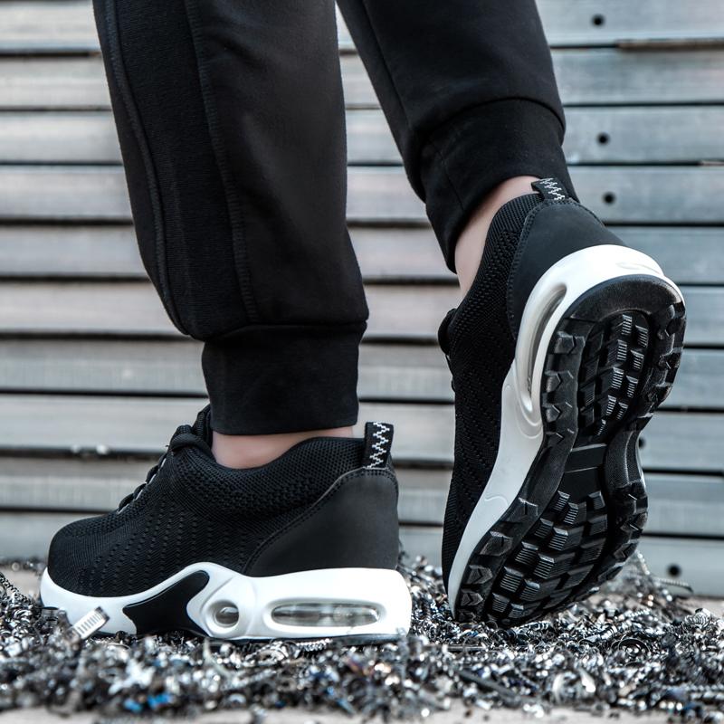 Large Size 50 Air Cushion Safety Shoes Men Casual Lightweight Protection Shoes Puncture-Proof Work Sneakers Steel Toe Shoes Men