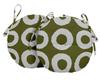 Vargottam Indoor Outdoor Round Bistro Chair Cushions Block Print 15-Inch Bistro Chair Pads Waterproof Seat Chair Cushion For Home