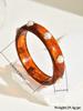 DIEZI Exaggerated Resin Pearl Shell Wide Bangles Vintage Fashion Geometric Round Bracelet Bangle For Women Men Gift Jewelry