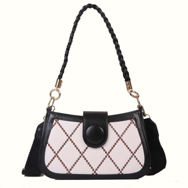 Summer New Trendy Fashion Diamond Women's Bag Chain Small Square Bag Casual Shoulder Messenger Bag Bag