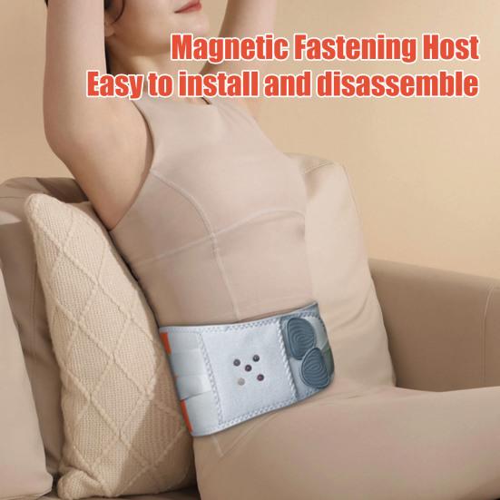Heated Waist Brace Back Pain Relief Cordless Heating Pad with Massager Men Women Adjustable Heat Therapy