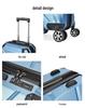 Large Capacity Lightweight Suitcase with Combination Lock & Silent Wheels, ABS+PC Material, All-Aluminum Drawbar for Simple Travel