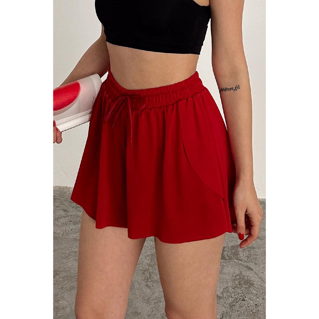 Black Loose-fit Tights Sports Shorts