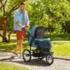 Folding Dog Stroller, All-Terrain, Adjustable Canopy, 111 x 58 x 107 cm, Dark Green