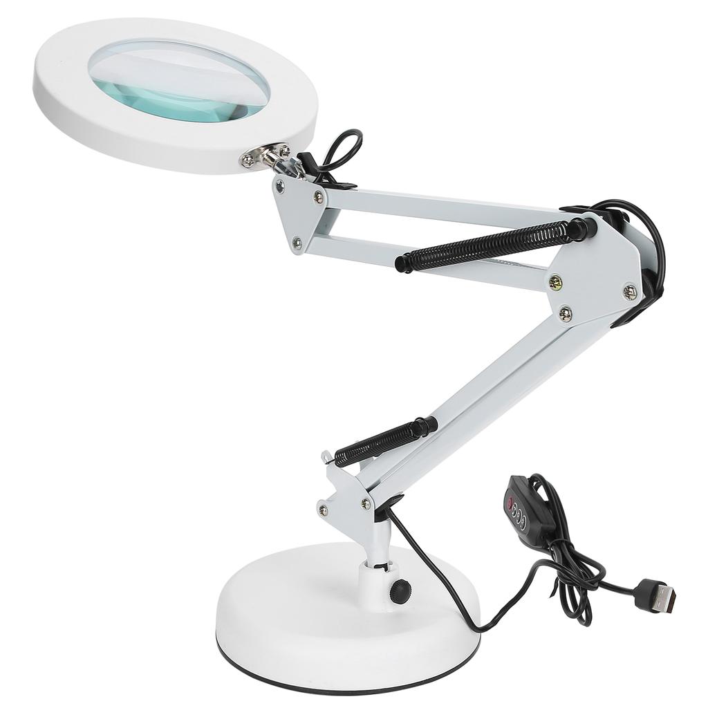 5X Magnifying Glass Lamp LED Chips with USB Interface 3000‑6500K for Manicure Tattoo Using