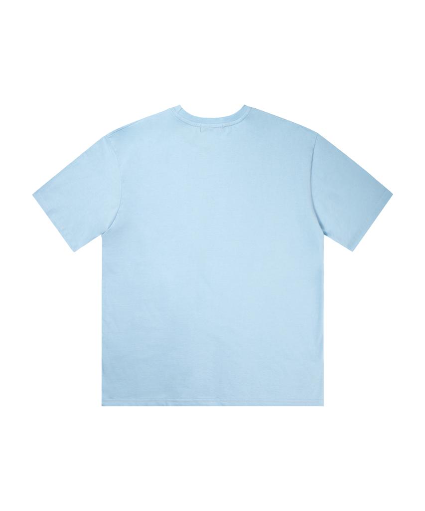KAIFAI Conch Shell Short Sleeve T-Shirt (Sky Blue) K26Qb233